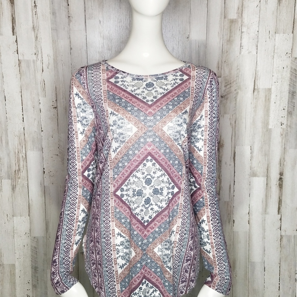 Lucky Brand | Boho Tapestry Tunic Top